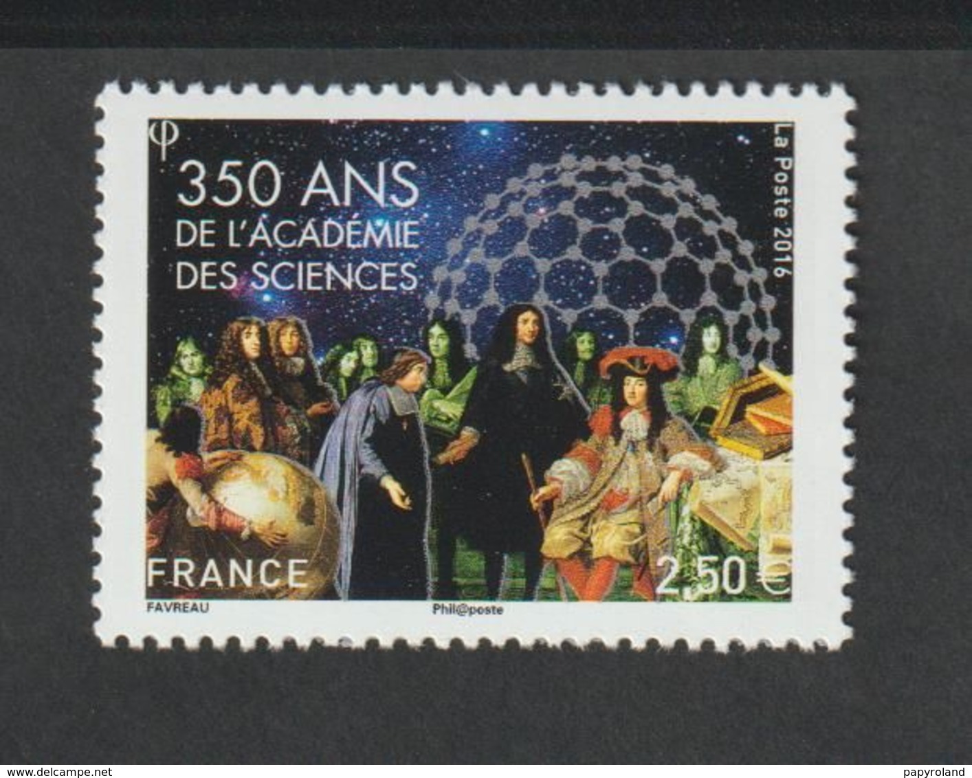 TIMBRE - 2016  -   N° 5074  -  350éme Anniversaire De L' Académie Des Sciences    -  Neuf Sans Charnière - Unused Stamps