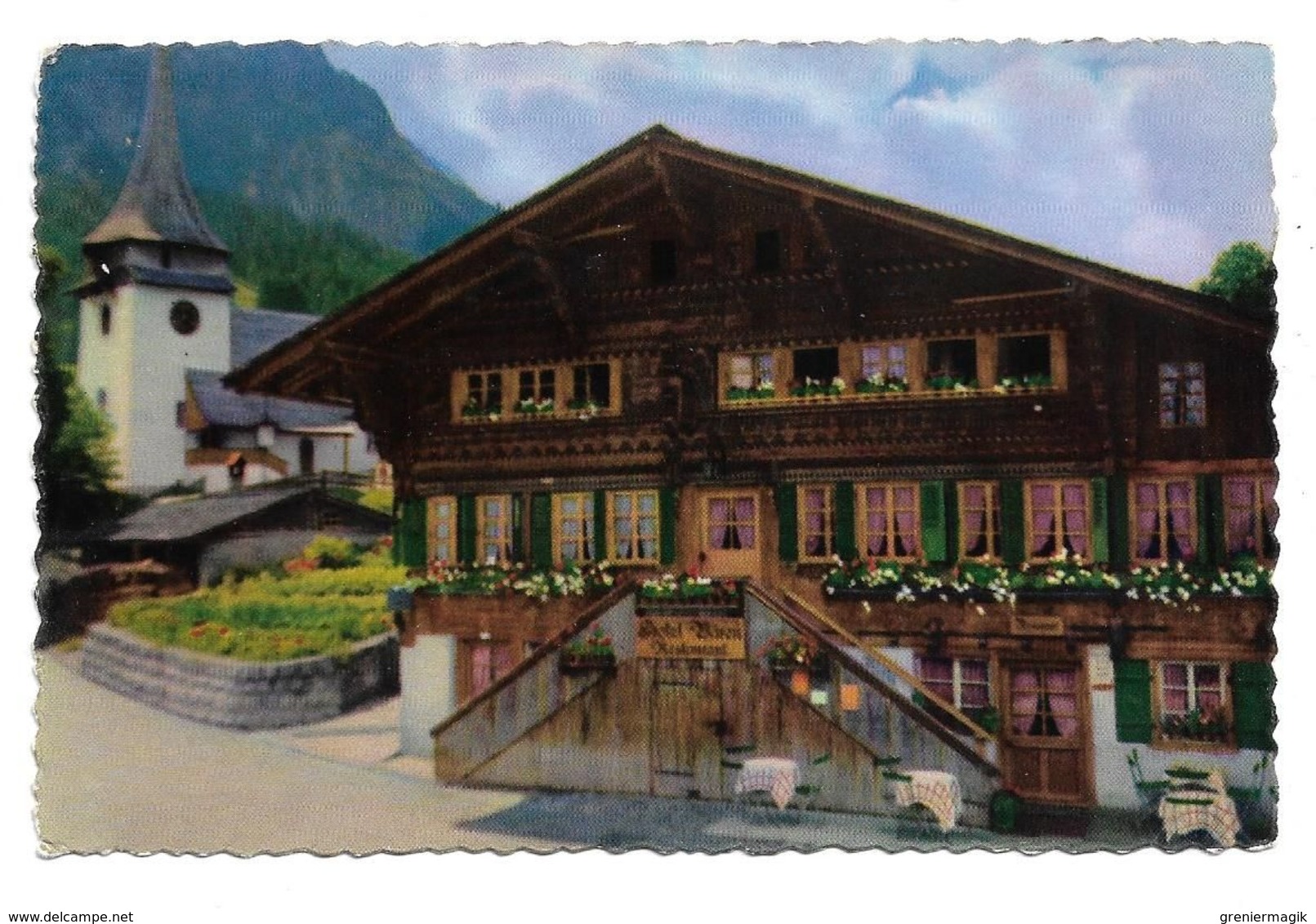 Hotel Bären Und Kirche Von Gsteig BO, 1189 M. ü. M. - Gsteig Bei Gstaad