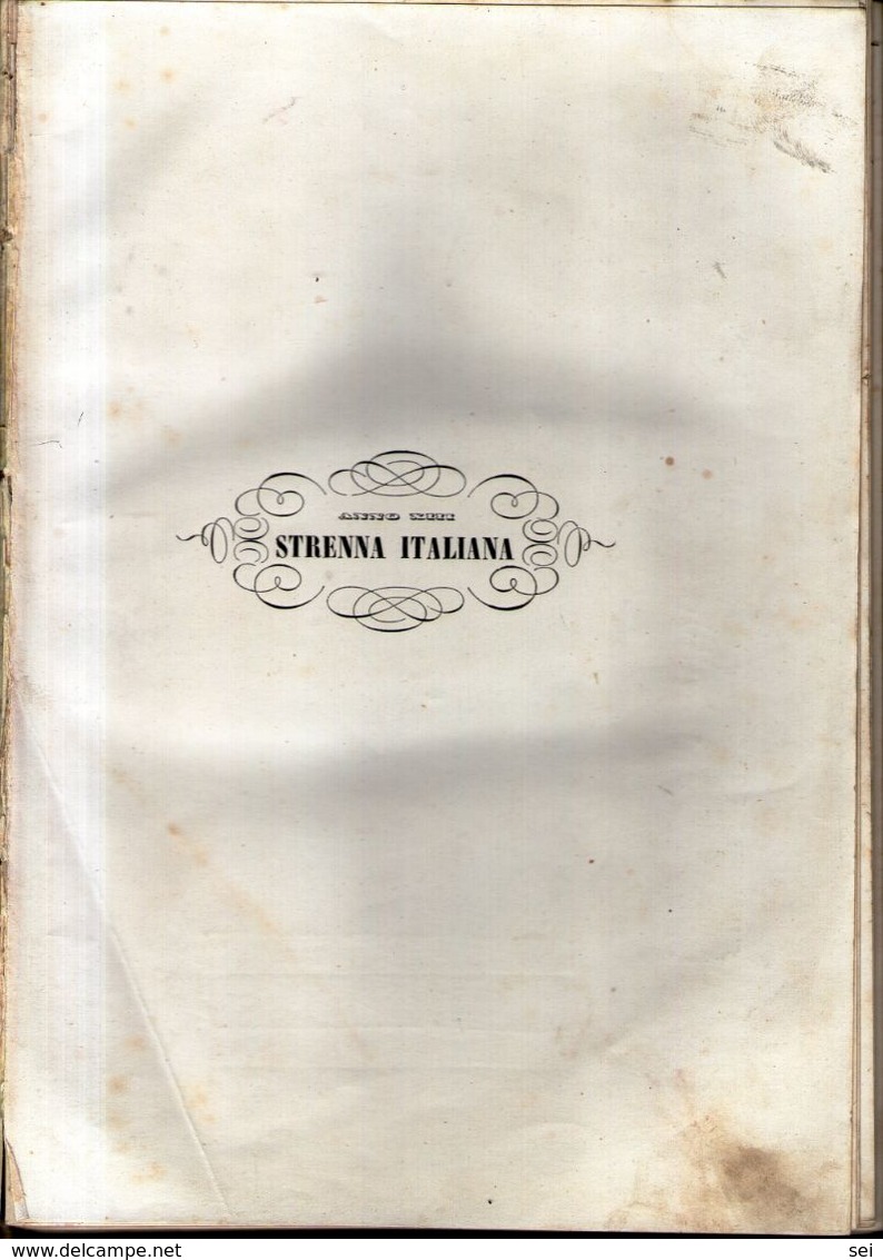 B 3451 - Strenna Italiana, 1846 - Libri Antichi