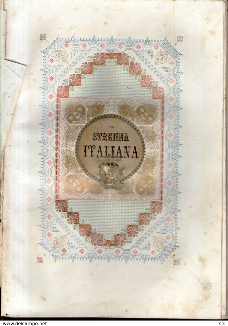 B 3451 - Strenna Italiana, 1846 - Libri Antichi