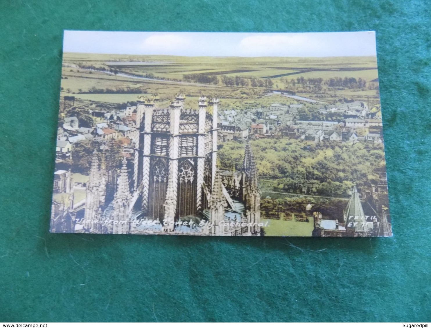 VINTAGE UK ENGLAND: CAMBRIDGESHIRE Ely Cathedral From The West Tower Tint Frith - Ely