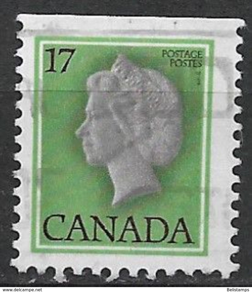 Canada 1979. Scott #789a (U) Queen Elizabeth II - Timbres Seuls