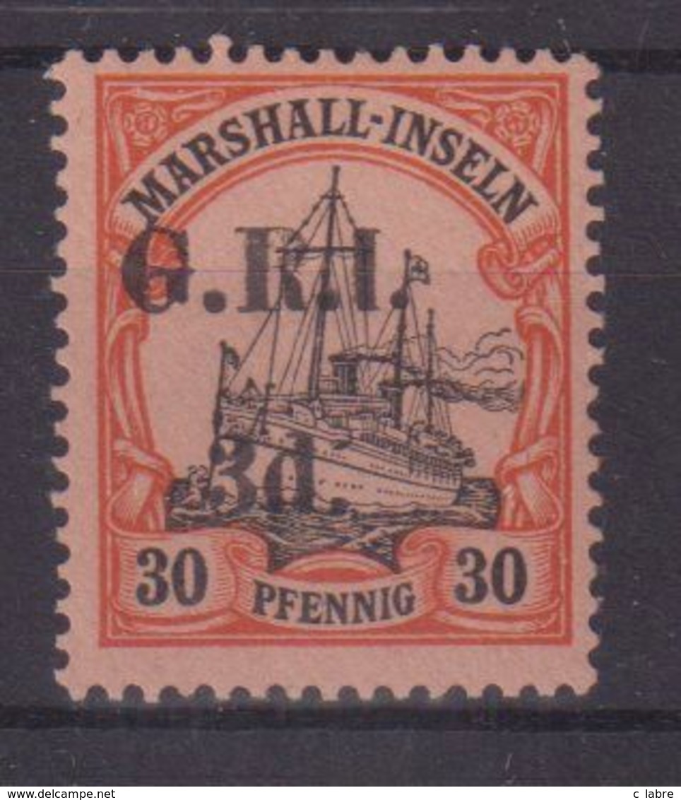 GRANDE - BRETAGNE : MARSHALL : OCCUPATION BRIT . N° 31 * . TB . 1914 . ( CATALOGUE YVERT ) . - Altri & Non Classificati