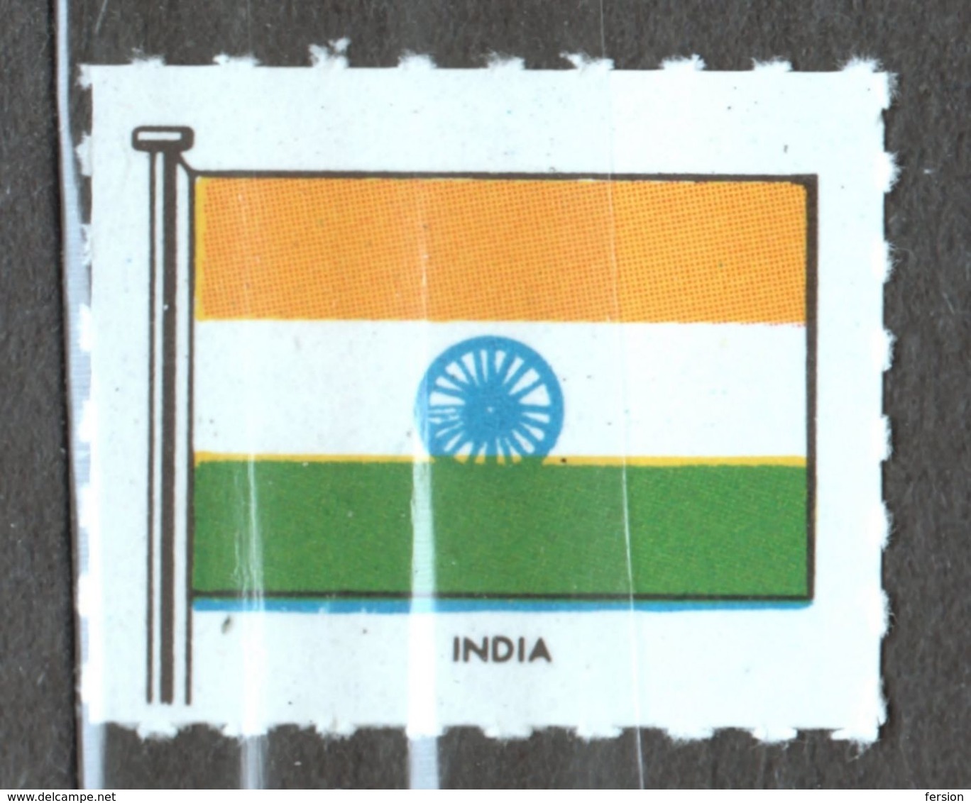 INDIA - FLAG FLAGS Cinderella Label Vignette - Ed. 1950's Great Britain MNH - Autres & Non Classés