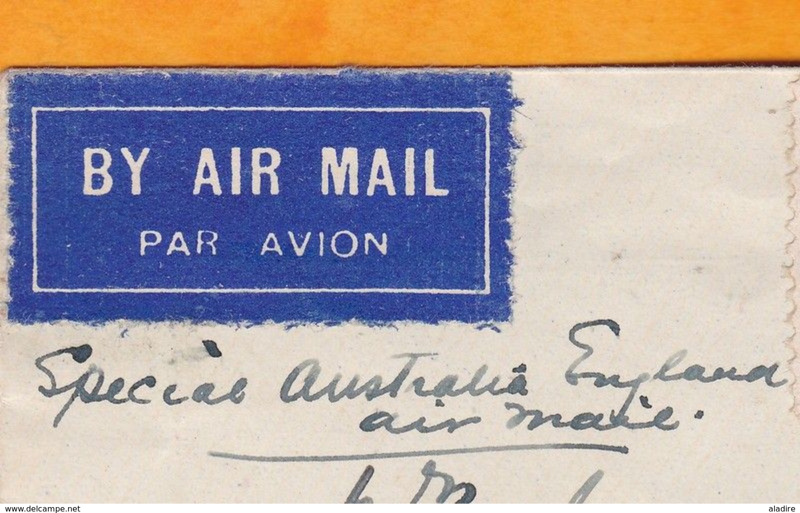 1931 - Enveloppe Par 1er Avion Spécial Noël Via Australia National Airways - Melbourne-Sydenham, England - First Flight Covers