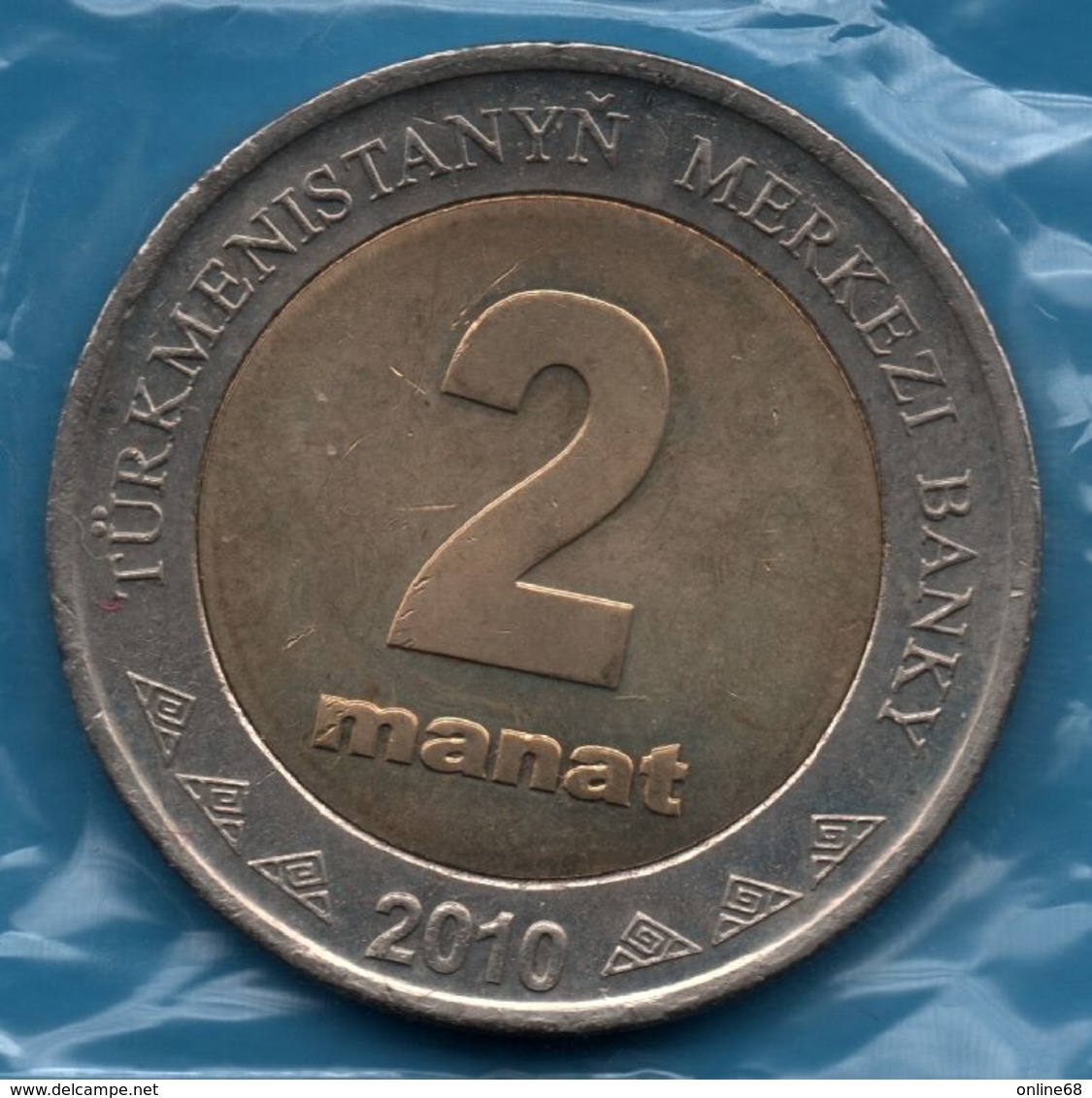 TURKMENISTAN 2 MANAT 2010 KM# 104  GARAŞSYZ BITARAP TÜRKMENISTAN - Turkmenistan