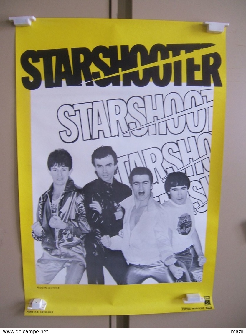 - Affiche Des Années 70  Illustrée  : Groupe Rock Starshooter - Affiches & Posters