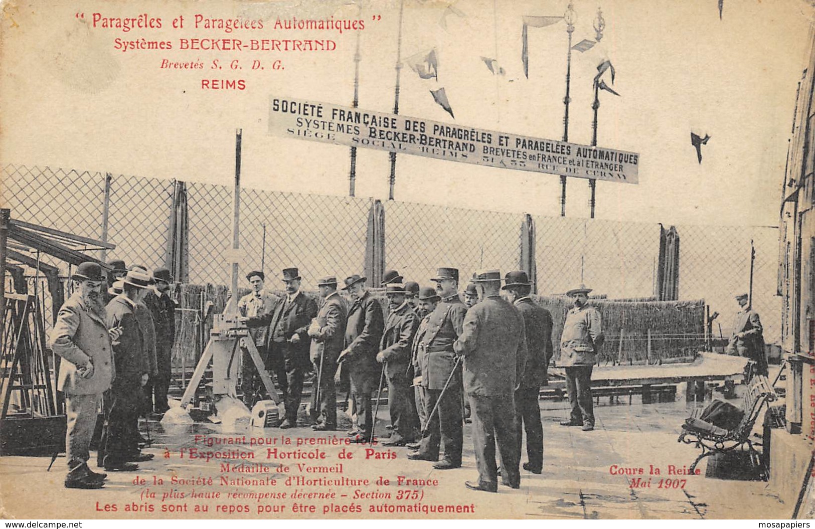 Reims - Animée, Paragrêles Et Paragelées Automatiques - Systèmes Becker-Bertrand - 1907 - Reims