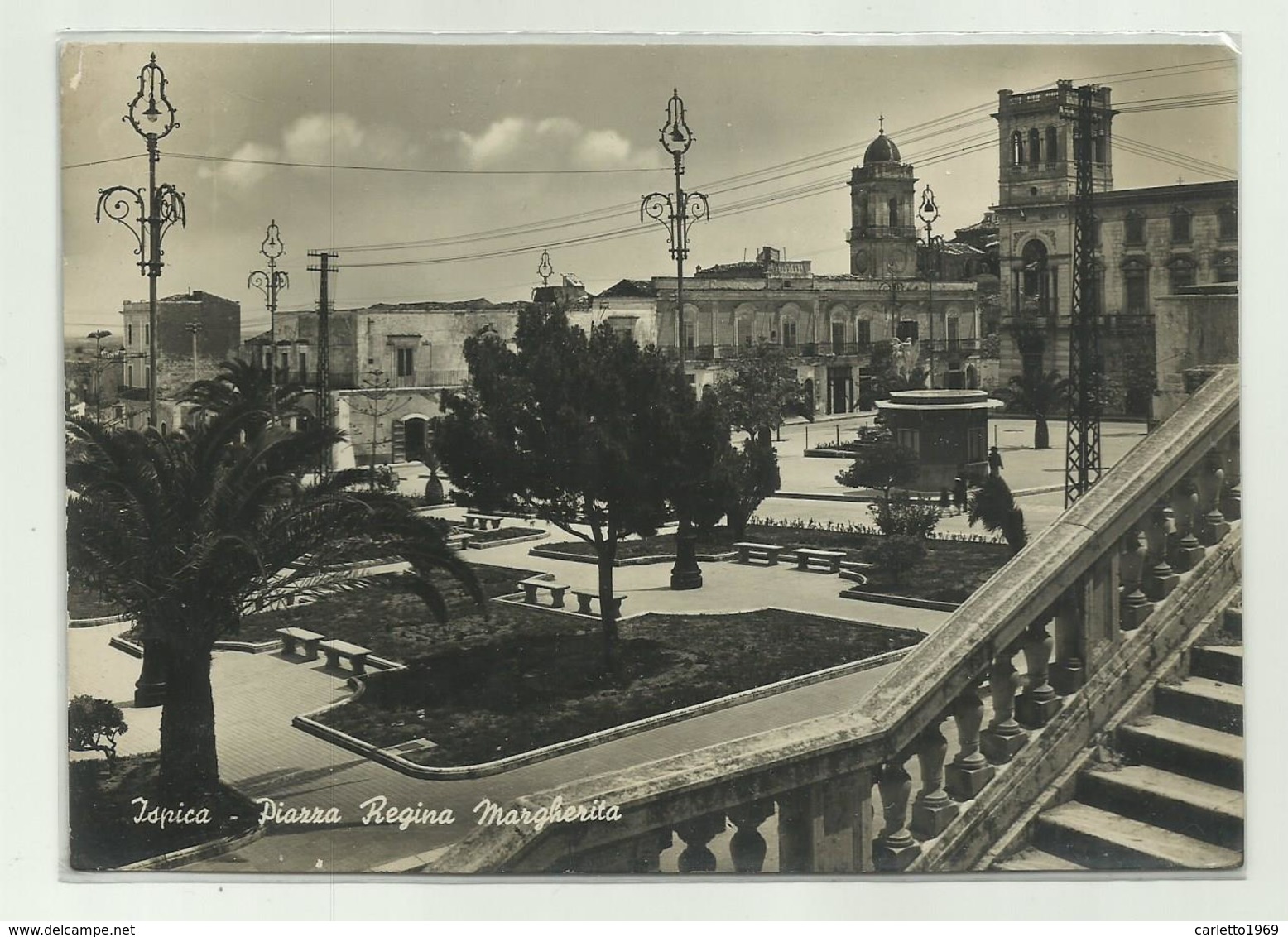 ISPICA - PIAZZA REGINA MARGHERITA   VIAGGIATA   FG - Ragusa