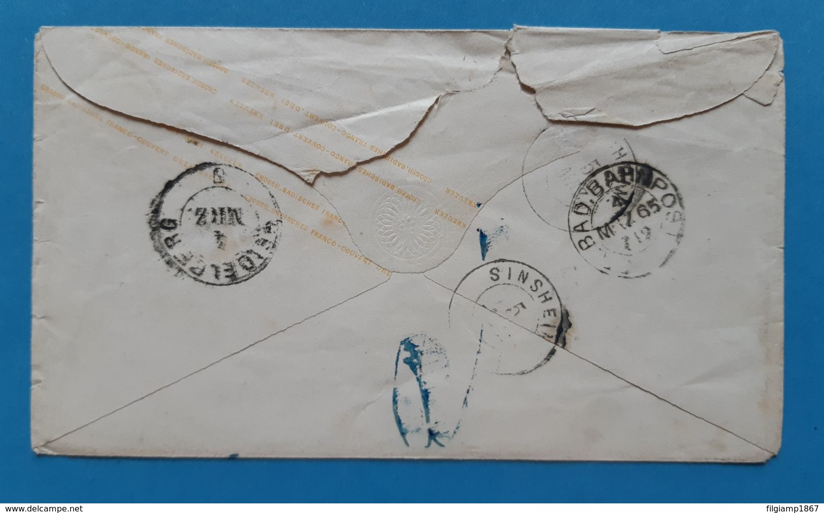 Baden, 1865, 3 Kreuzer - Postal  Stationery