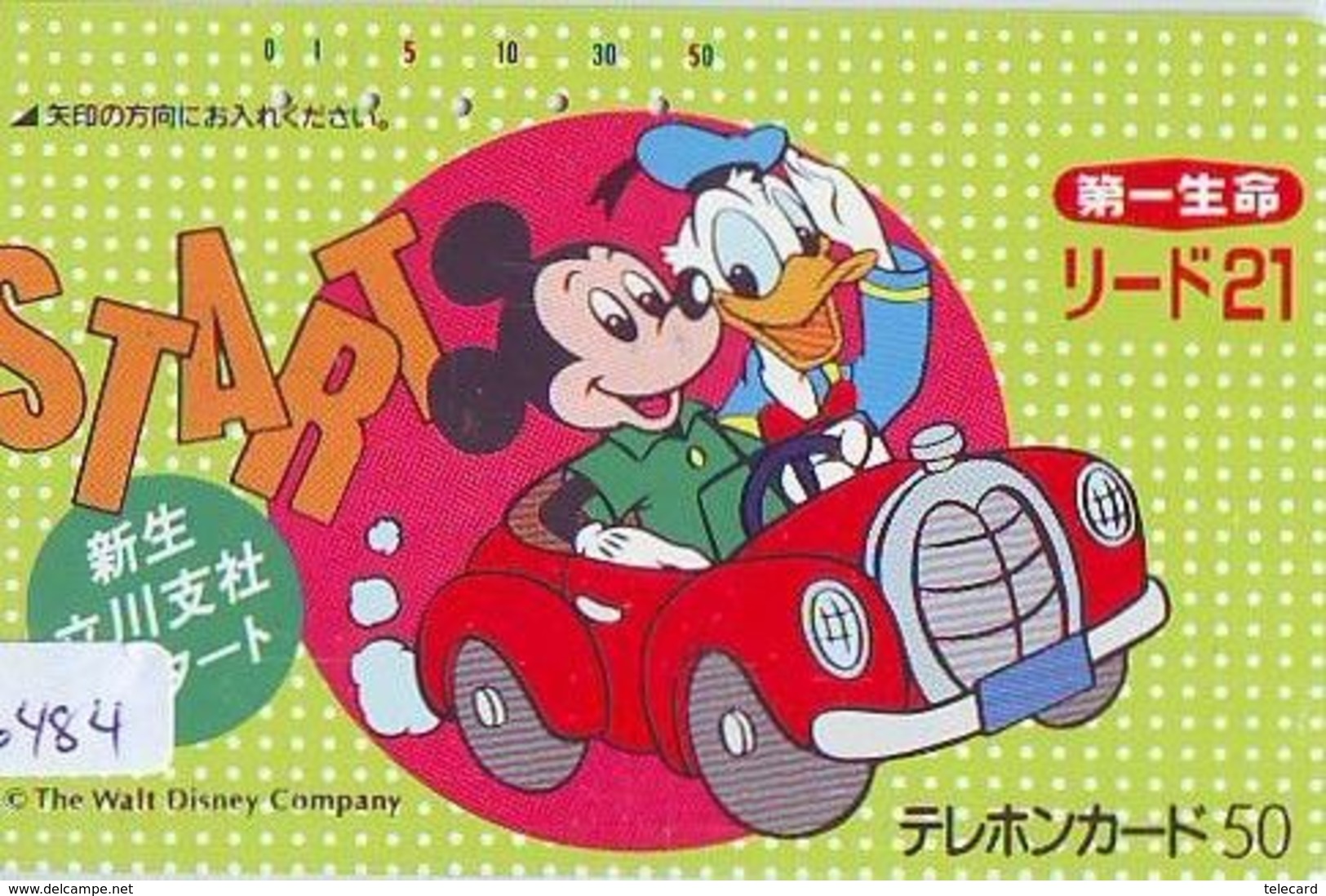 Télécarte Japon * 110-24783 * DONALD DUCK & MICKEY MOUSE (6484) PHONECARD JAPAN - Disney