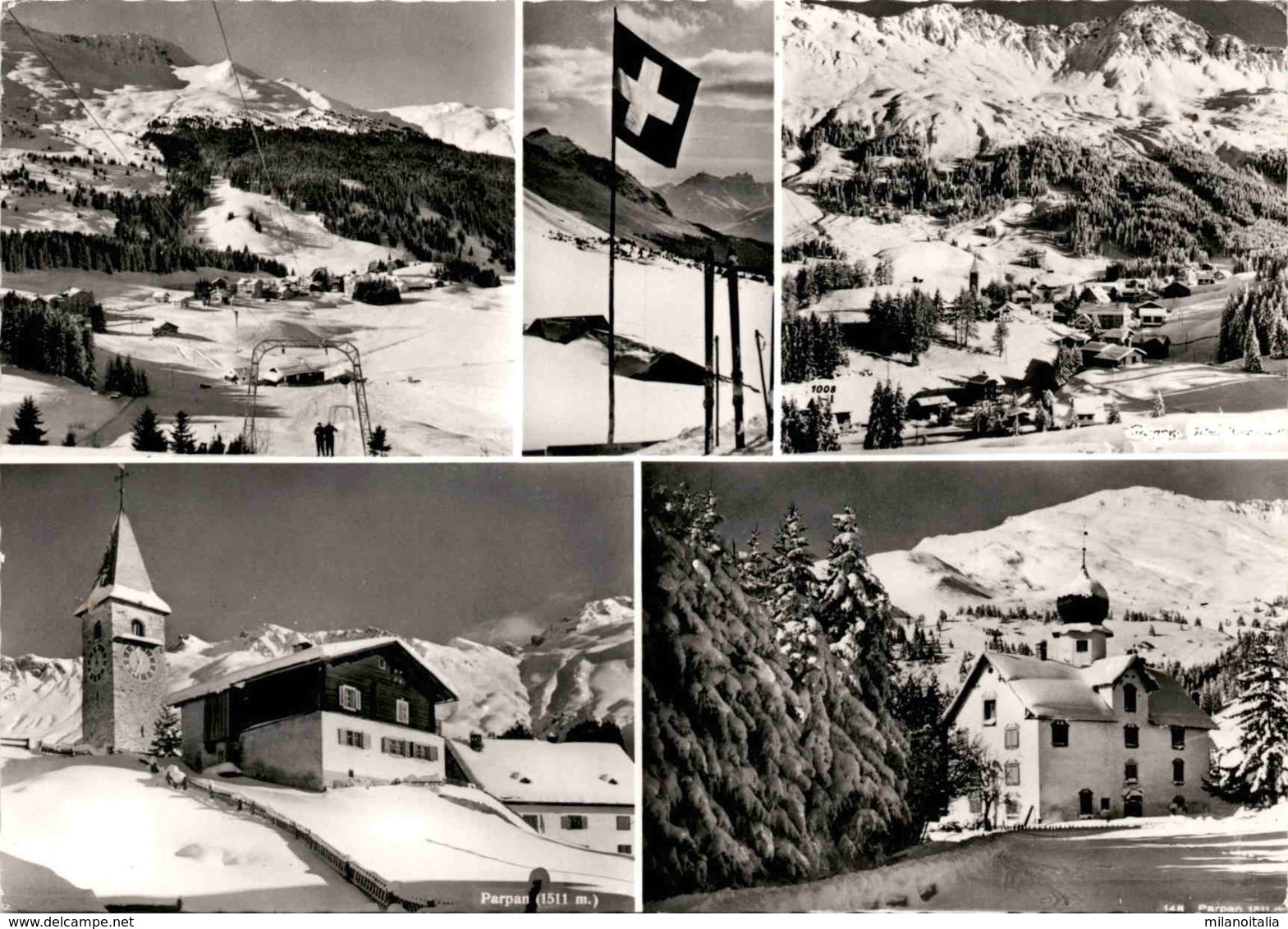 Parpan 1511 M ü. M. - 5 Bilder (1037) * 9. 3. 1967 - Parpan