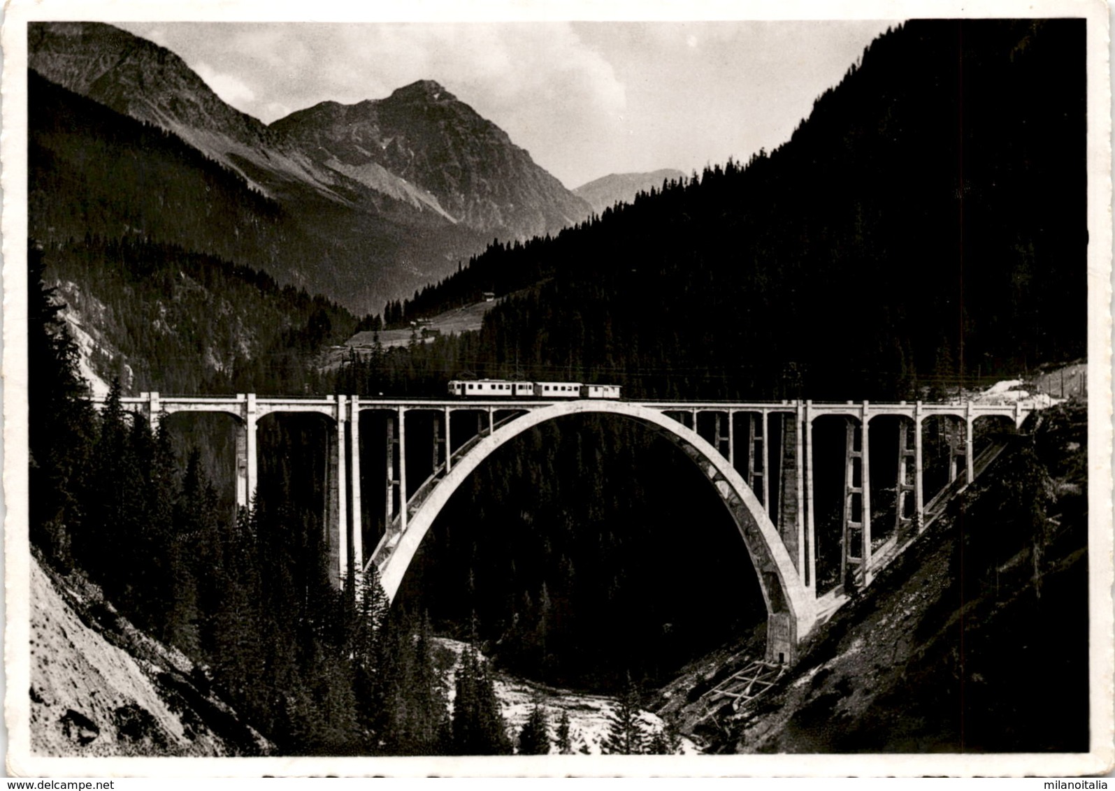 Arosabahn - Viadukt Bei Langwies (562) * 1940 - Langwies