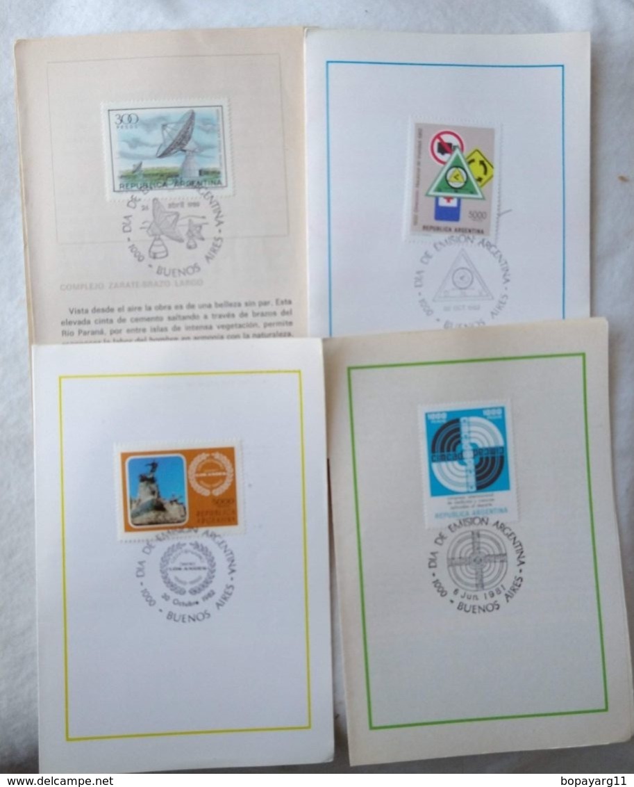 Argentina 1st Emision Day 4 Stamps Booklet #14 - Otros & Sin Clasificación