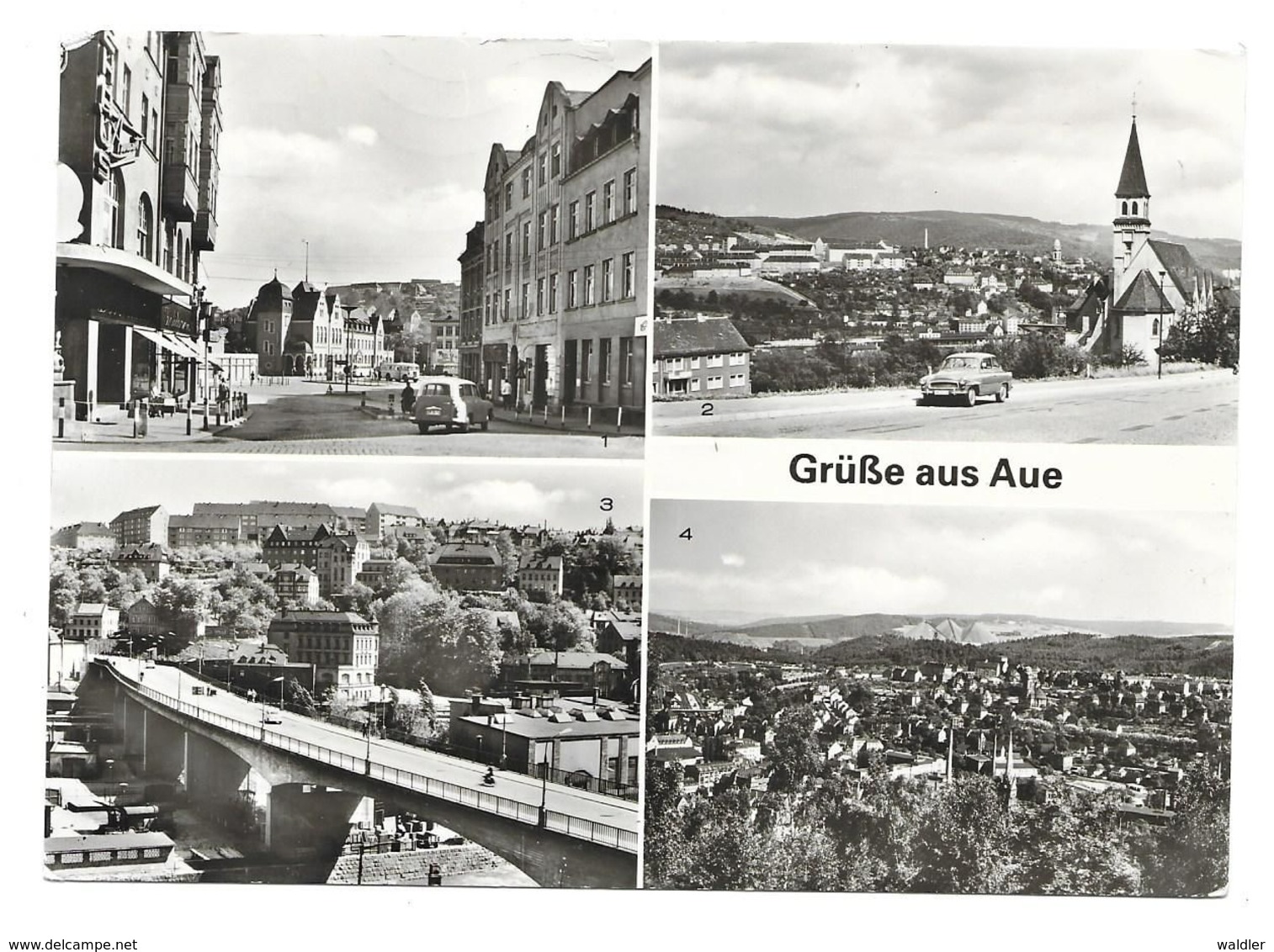 9400  AUE / SA.  -  MEHRBILD   1980 - Aue