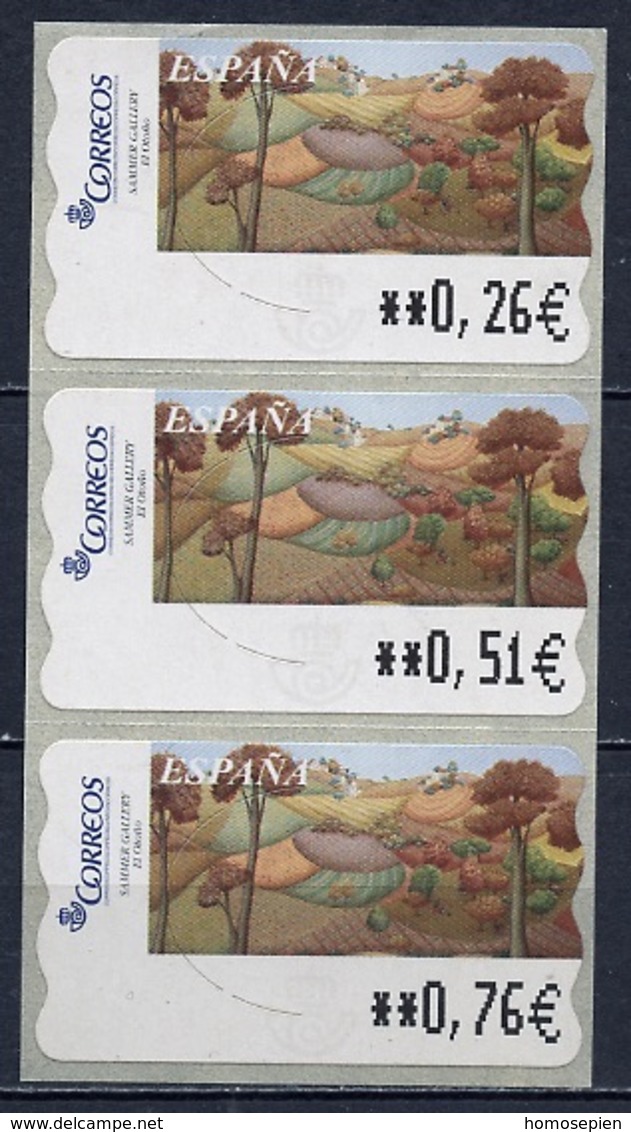 Espagne - Spain - Spanien Distributeur 2003 Y&T N°D85 - Michel N°ATM85 *** - L'automne - 3 Timbres - Máquinas Franqueo (EMA)