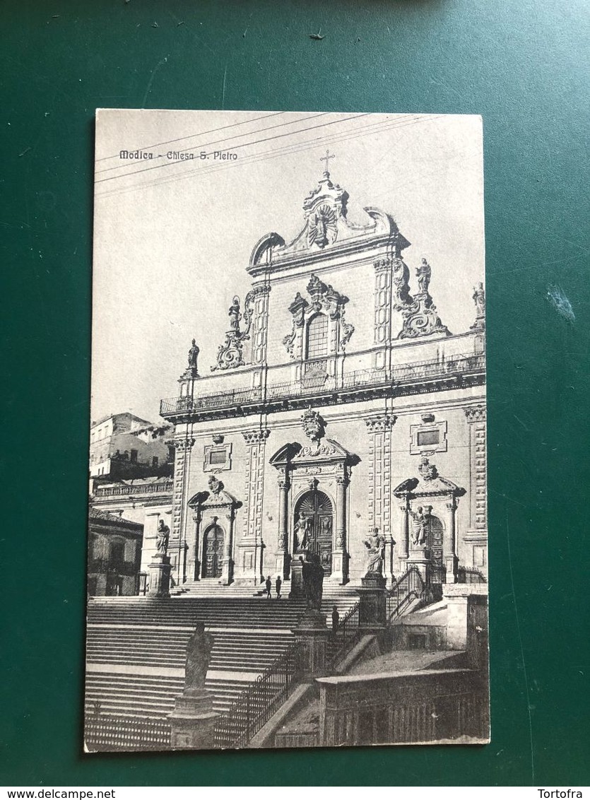 MODICA (RAGUSA)  CHIESA S. PIETRO  1928 - Modica