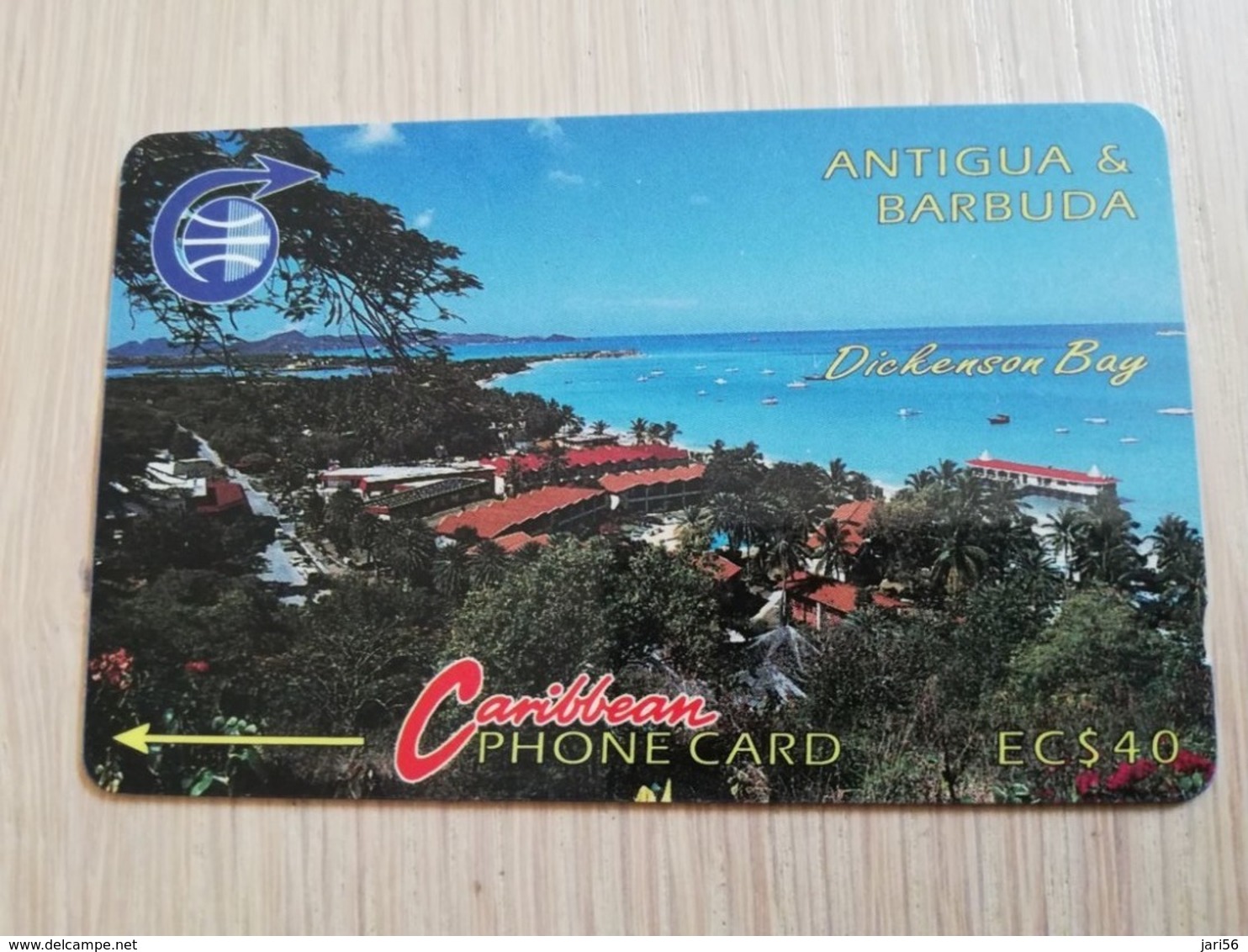 ANTIGUA & BARBUDA $ 40   DICKENSON BAY  ANT-4C  CONTROL NR: 4CATC     OLD C&W LOGO **2513** - Antigua E Barbuda