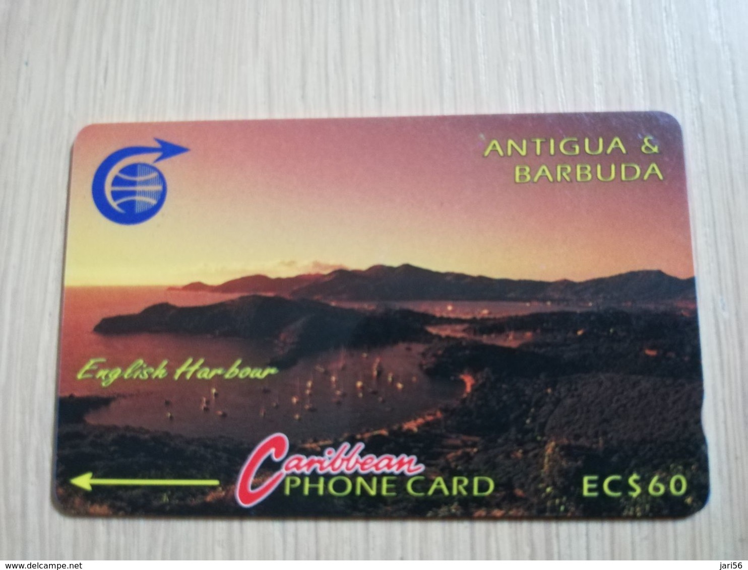 ANTIGUA & BARBUDA $ 60   ENGLISCH HARBOUR    ANT-5B  CONTROL NR: 5CATB     OLD C&W LOGO **2516** - Antigua En Barbuda