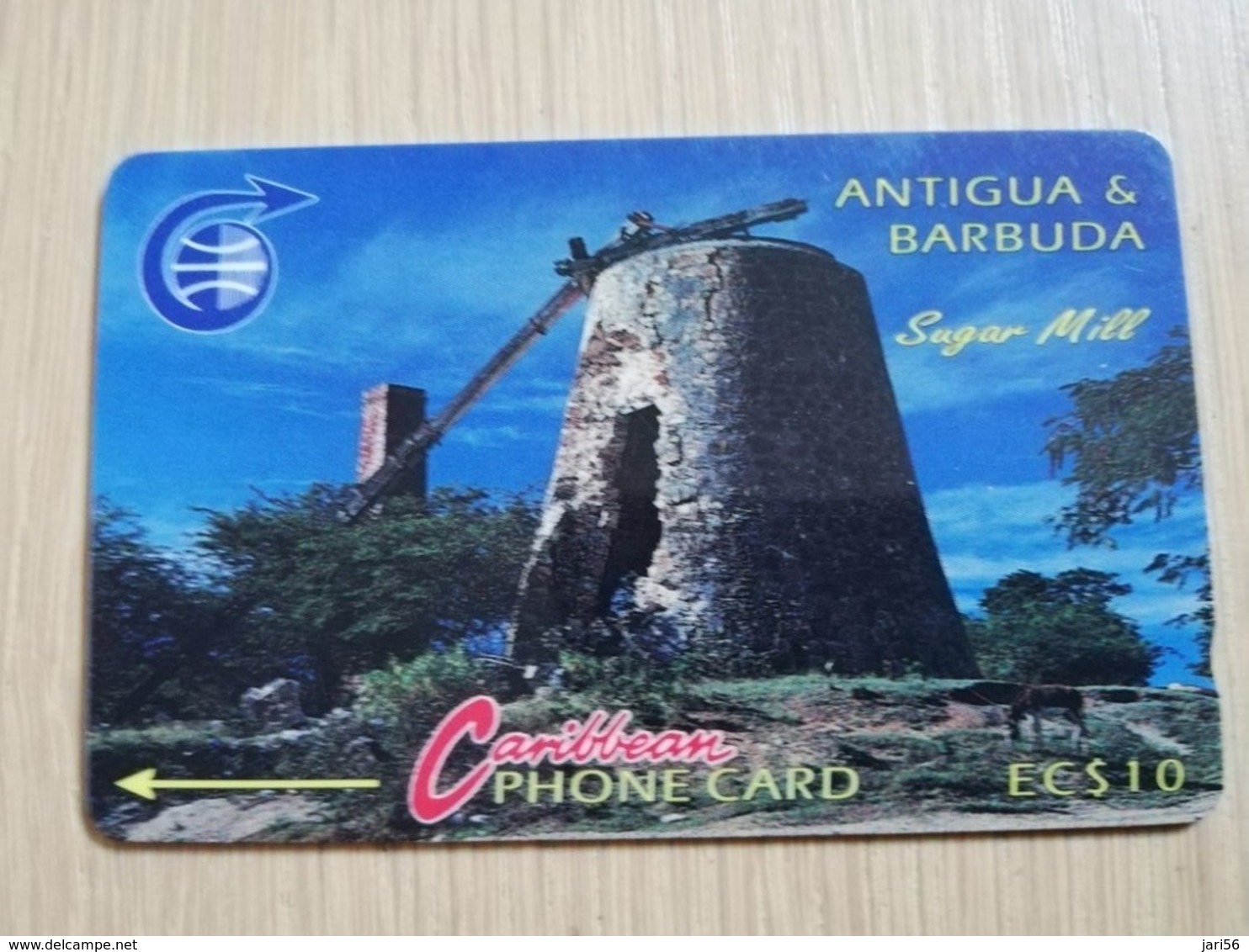 ANTIGUA & BARBUDA $ 10   SUGAR MILL    ANT-6A  CONTROL NR: 6CATA     OLD C&W LOGO **2517** - Antigua En Barbuda