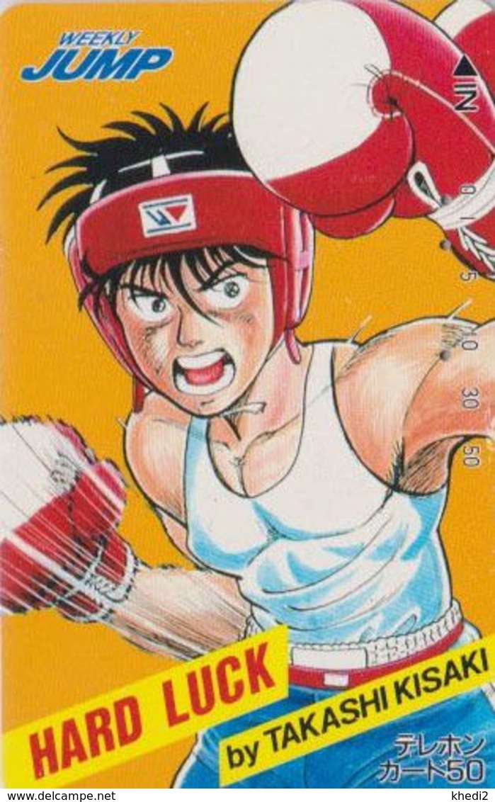 Télécarte Japon / 110-37712 - MANGA - WEEKLY JUMP - HARD LUCK / Boxe Boxing - ANIME Japan Phonecard - 12080 - Fumetti