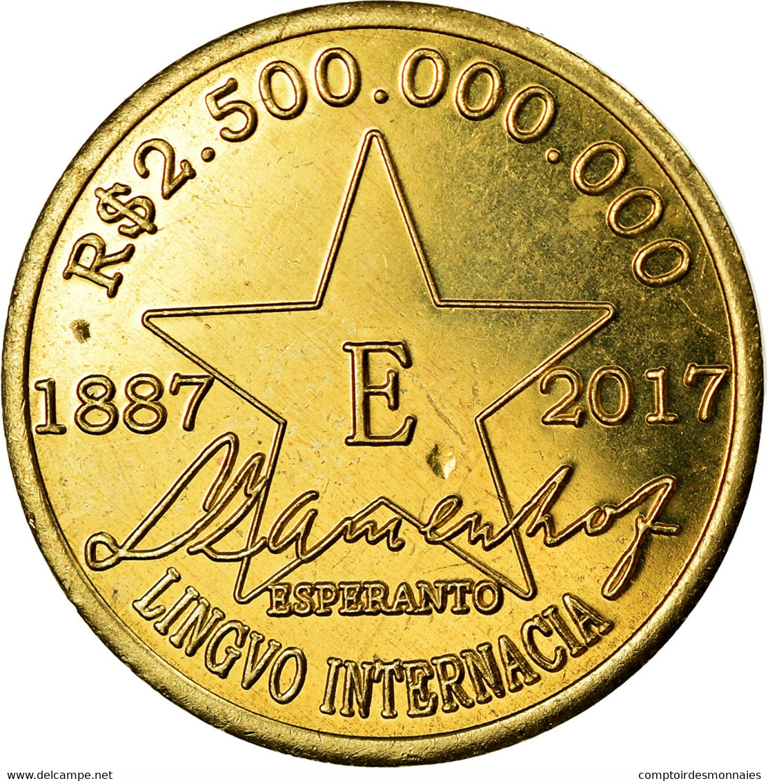 Monnaie, CABINDA, 2 Milliards 500 Millions De Reais, 2017, Esperanto, SPL - Angola