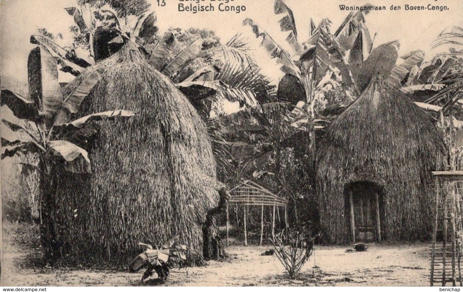 CPA CONGO BELGE - BOMA - HABITATION SUR LE HAUT CONGO- NEUVE - NON CIRCULEE - ENTIER POSTAL. - Congo Belge