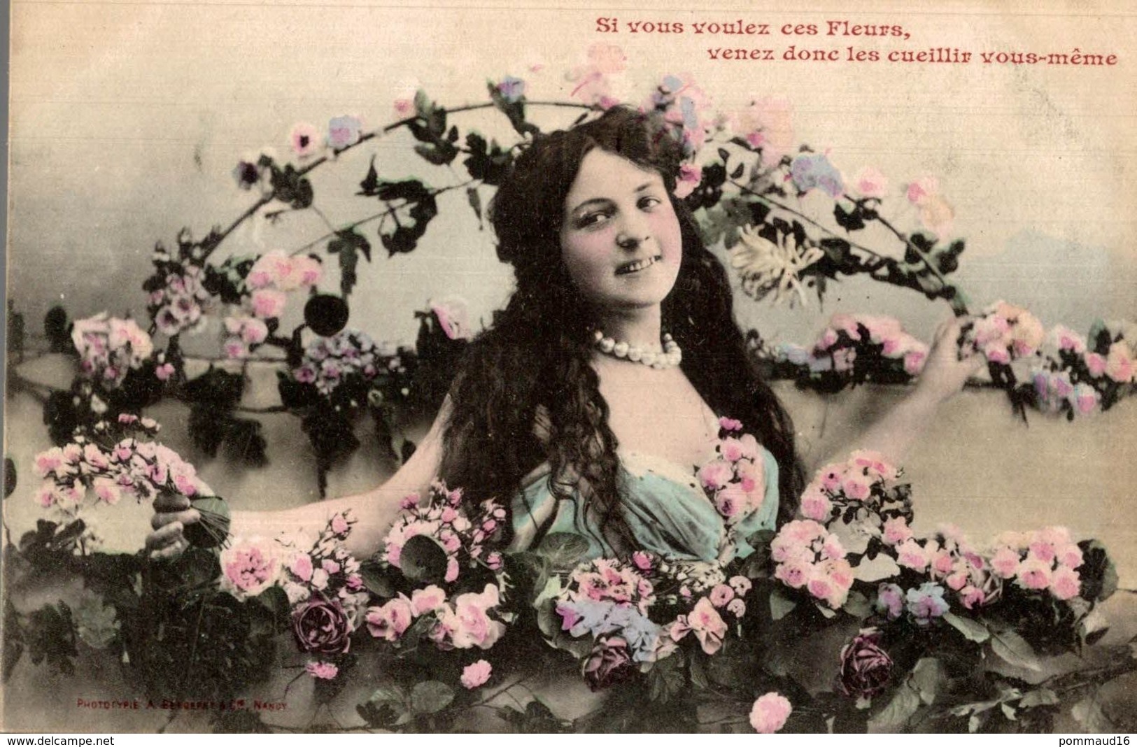 CPA Si Vous Voulez Ces Fleurs, Venez Donc Les Cueillir Vous-même - Femmes