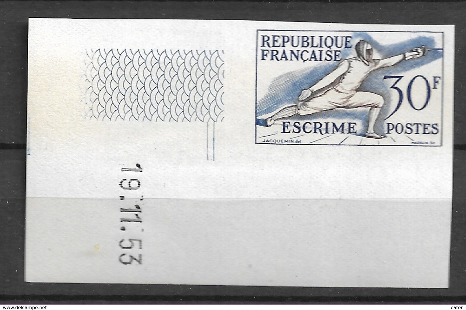 Lot France Neuf** Non Dentelé Coin Daté 962 Yt Jeux Olympiques Helsinki - 1950-1959