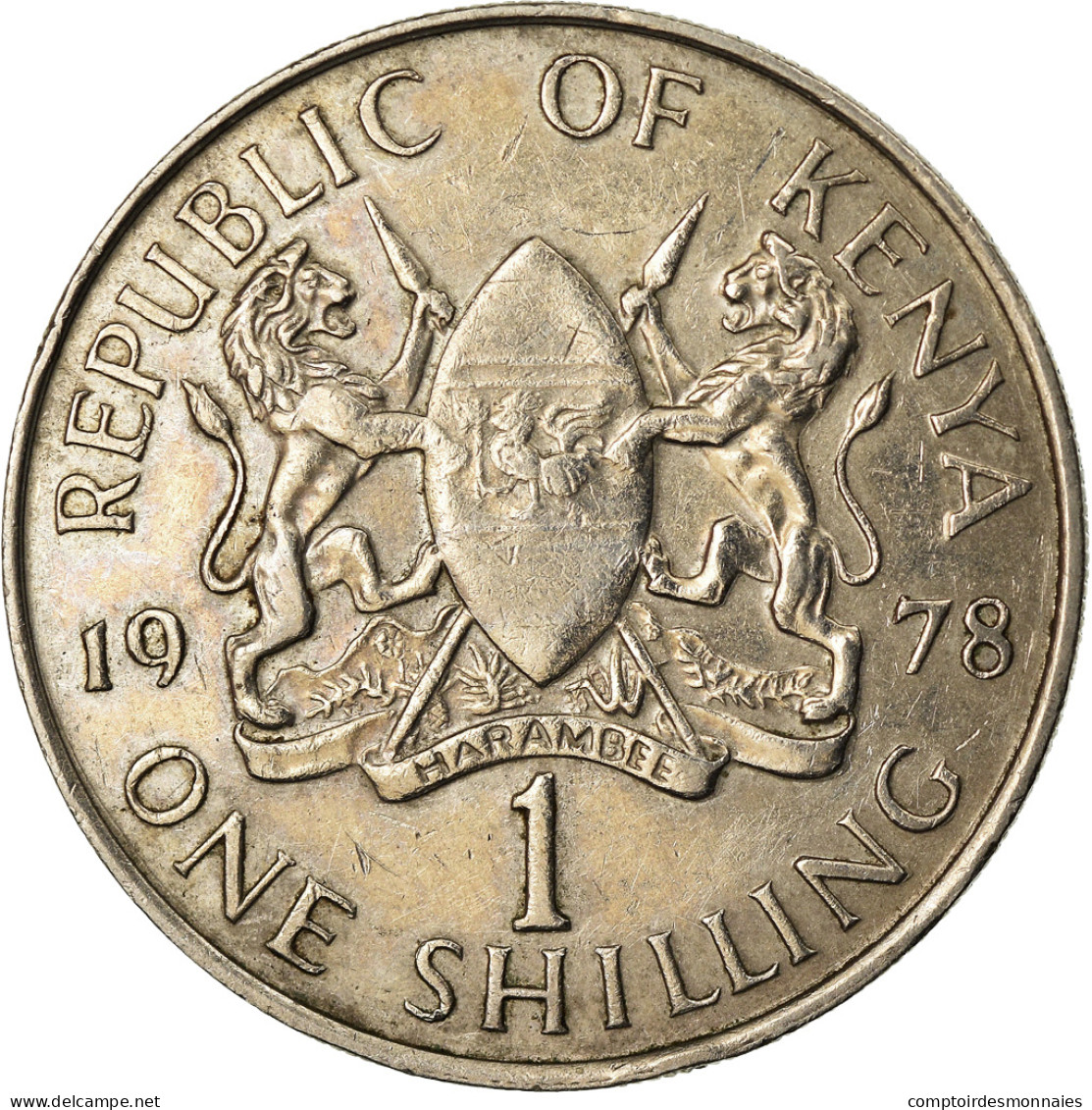 Monnaie, Kenya, Shilling, 1978, TTB+, Copper-nickel, KM:14 - Kenia