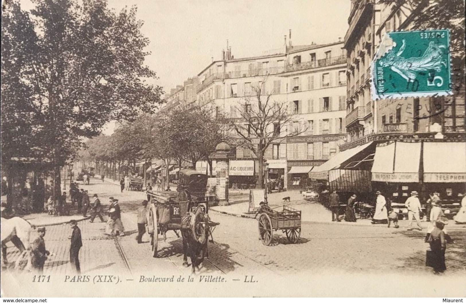 75 PARIS XIXe 19e Arrondissement Boulevard De La Villette - 1910 - District 19