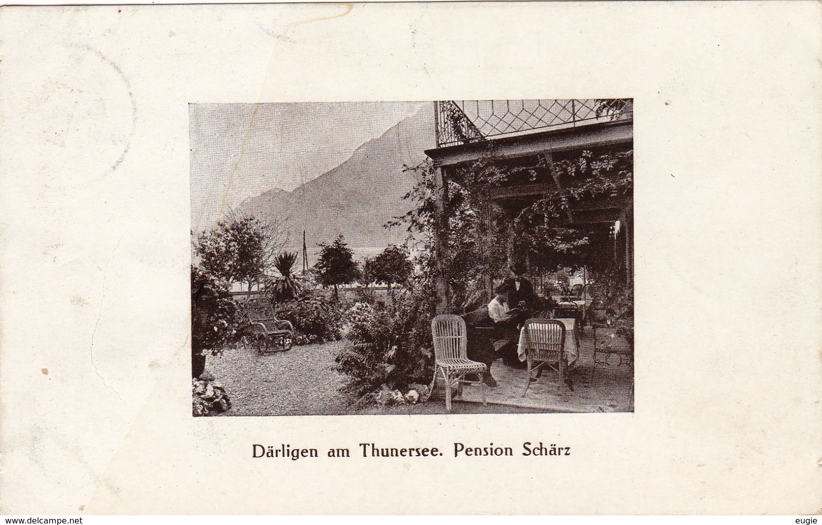 1679/ Därlingen Am Thunersee. Pension Schärz, 1920 - Other & Unclassified