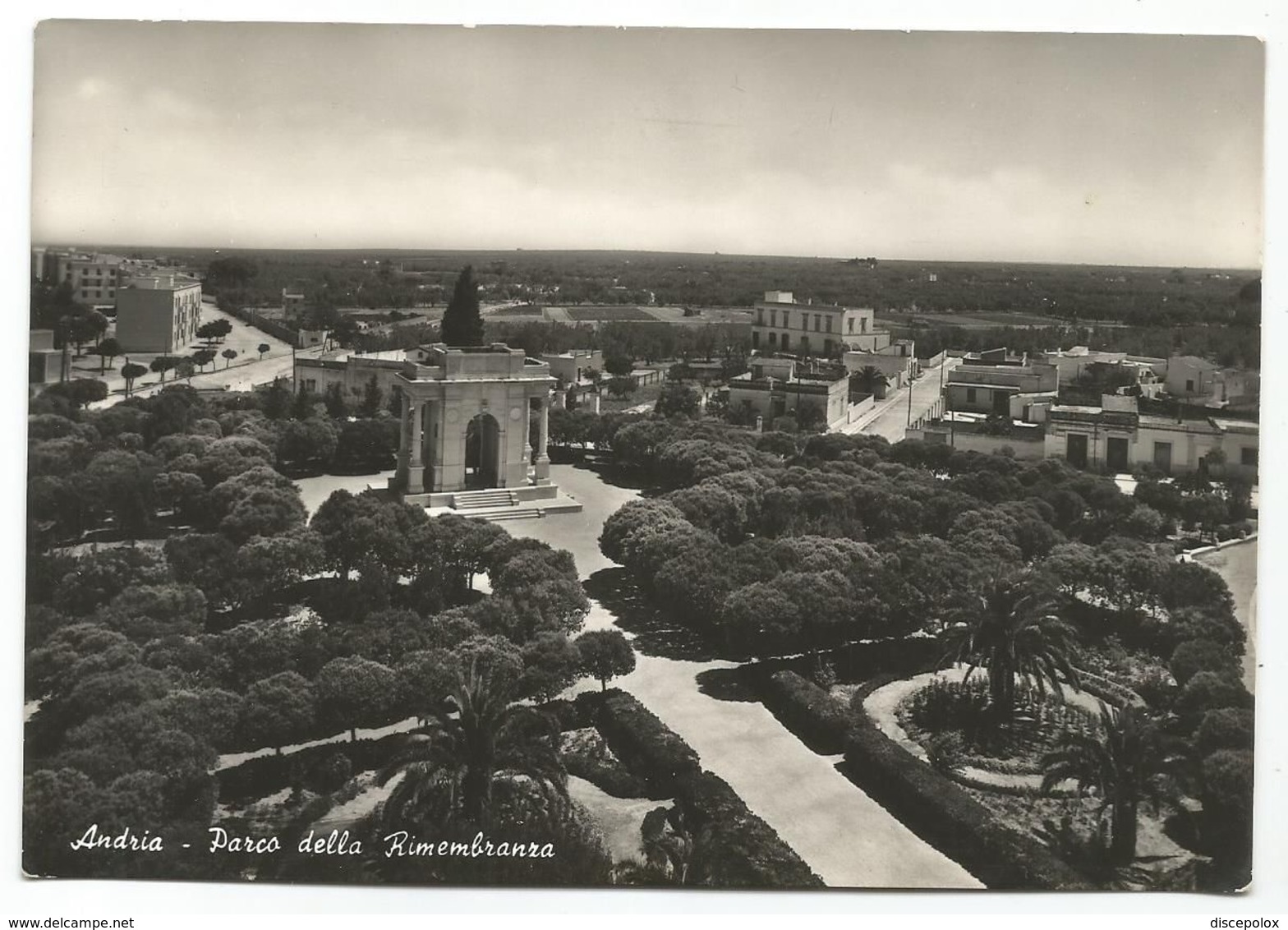 XW 2895 Andria (BAT) - Parco Della Rimembranza - Panorama / Viaggiata 1955 - Andria