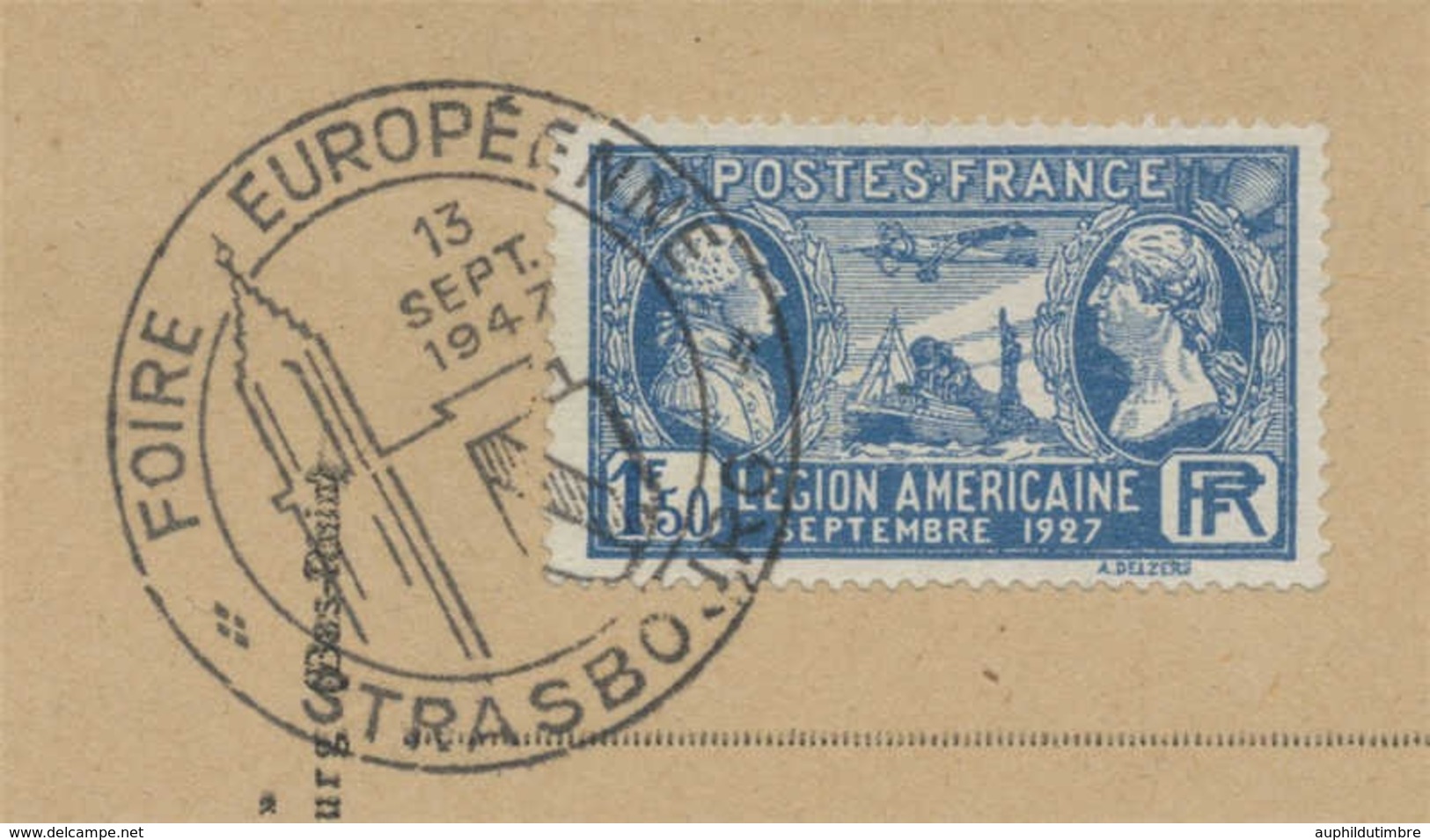 1947 Obl Temporaire Foire Européenne Strasbourg C436 - Gedenkstempel