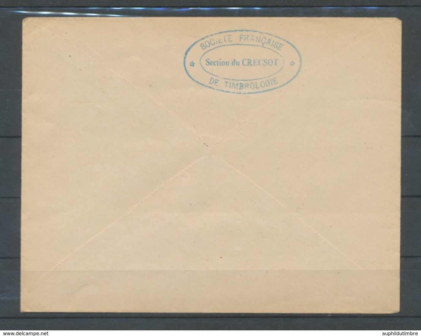 1947 Lettre Obl. Expo Phil. De LE CREUSOT. C450 - Cachets Commémoratifs