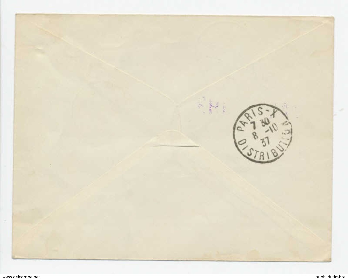 1937 Lettre Obli SALON AUTOMOBILE PARIS RARE C778 - Matasellos Conmemorativos