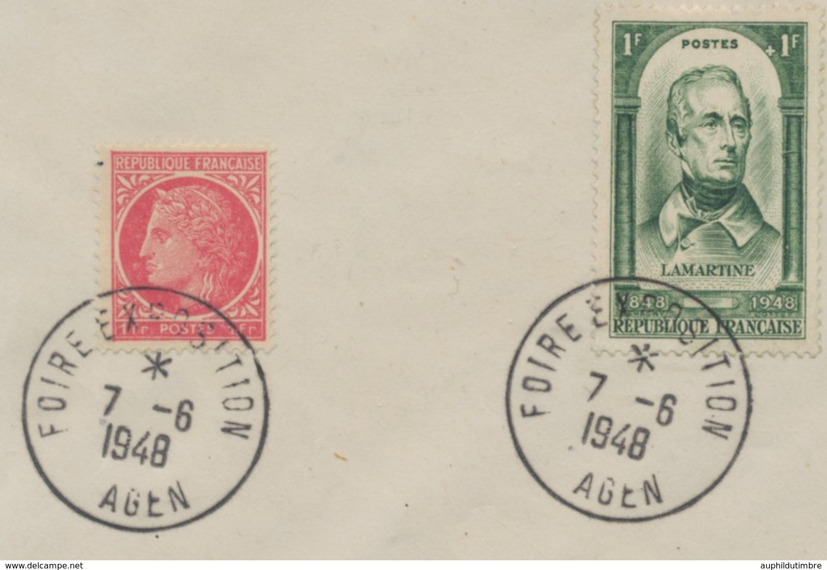 1948 Lettre Obl. FOIRE EXPOSITION AGEN C933 - Commemorative Postmarks