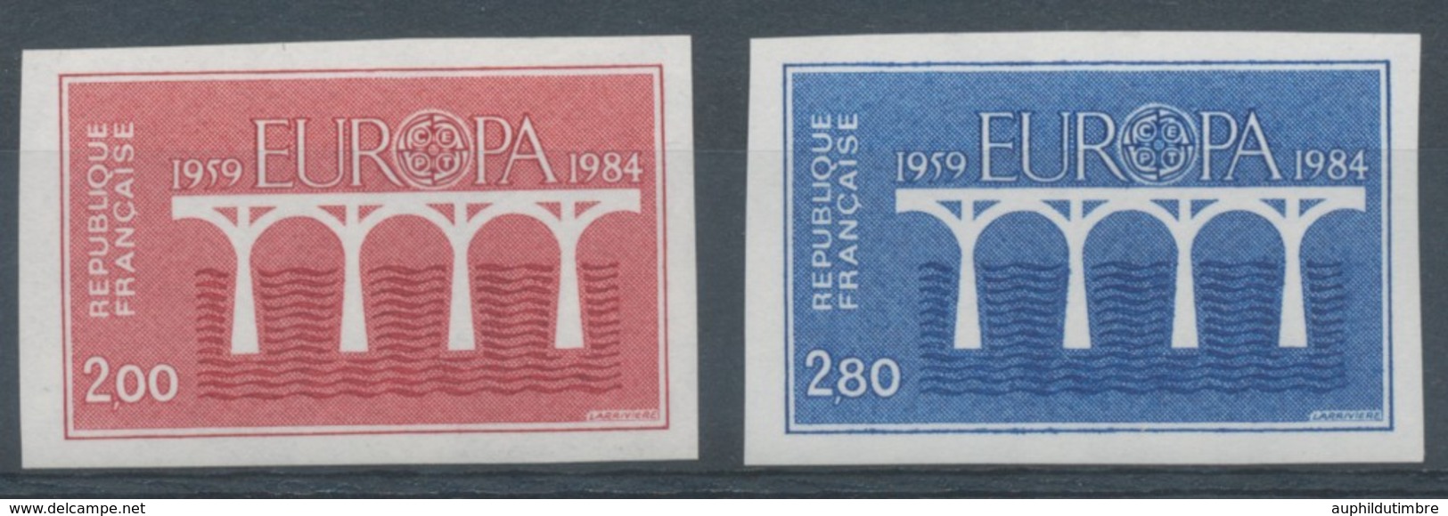 1984 France N°2309 + 2310 Non Dentelés Neufs Luxe ** COTE 80€ D1086 - Sin Clasificación