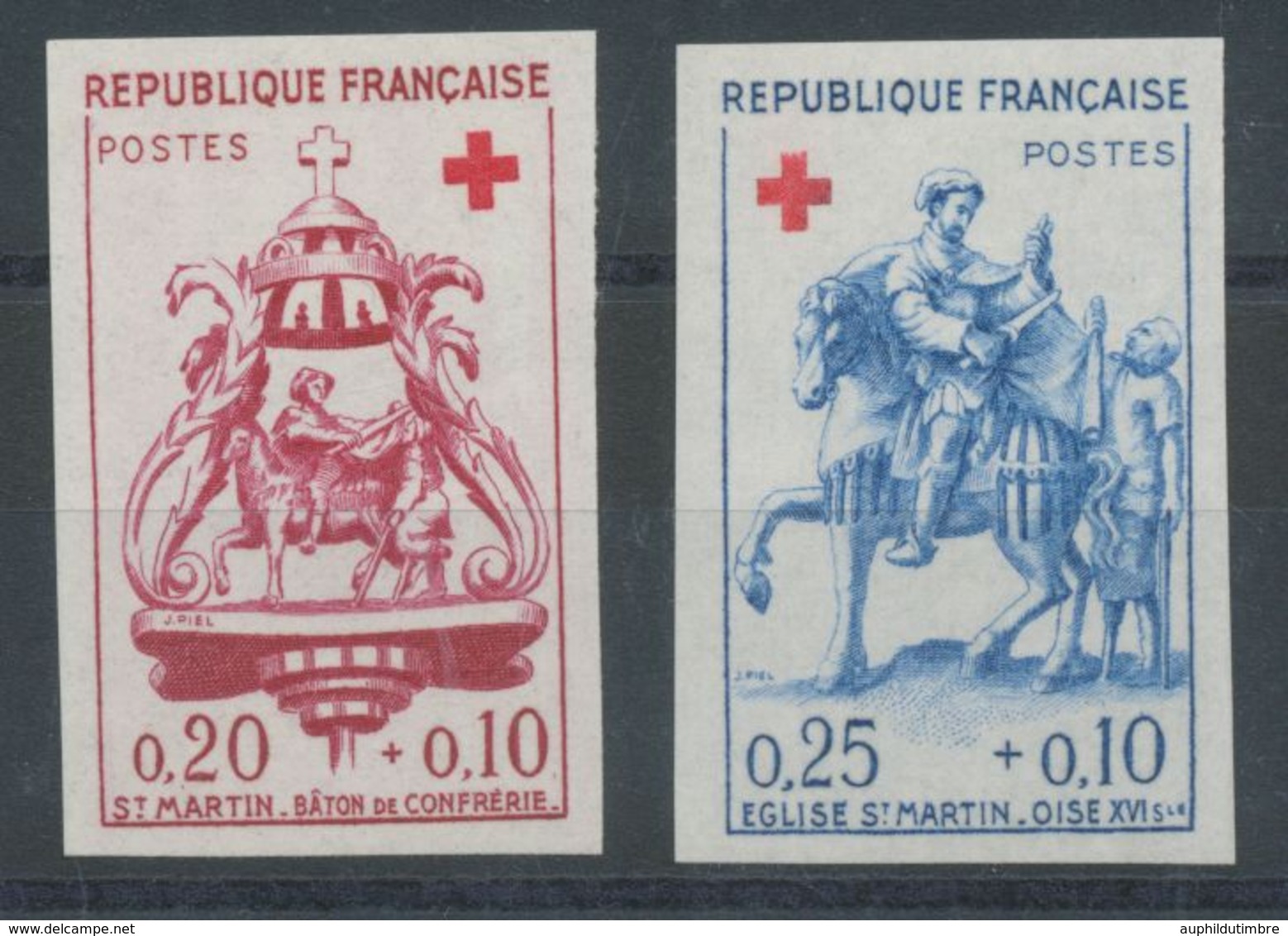 1960 France N°1278 + 1279 BDF Non Dentelés Neufs Luxe** COTE 110€ D1489 - Unclassified