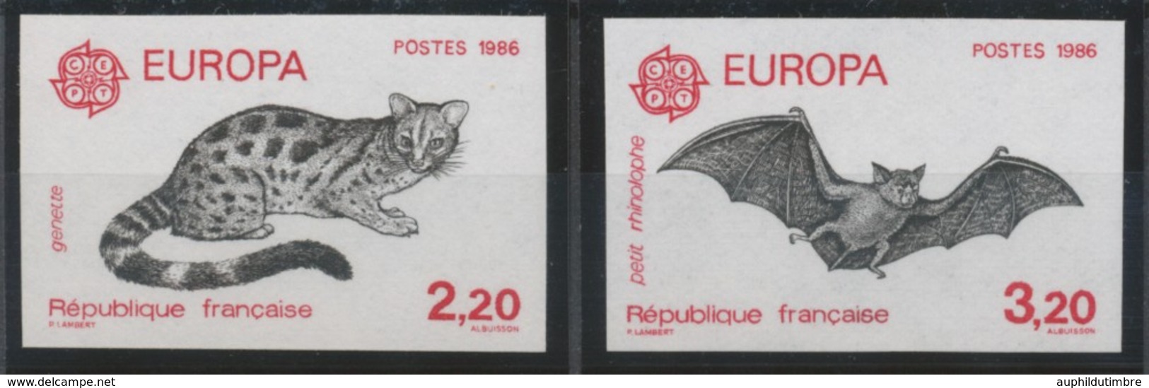 1986 France N°2416 + 2417 Europa Non Dentelés Neufs Luxe** COTE 92€ D2091 - Ohne Zuordnung