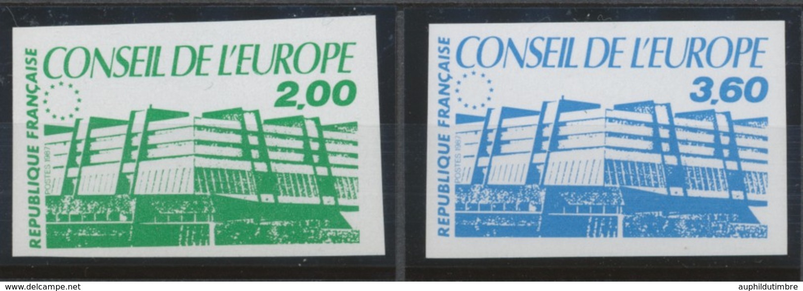 1987 France SERVICES N°96 + 97 Non Dentelés Neufs Luxe** COTE 61€ D2147 - Zonder Classificatie