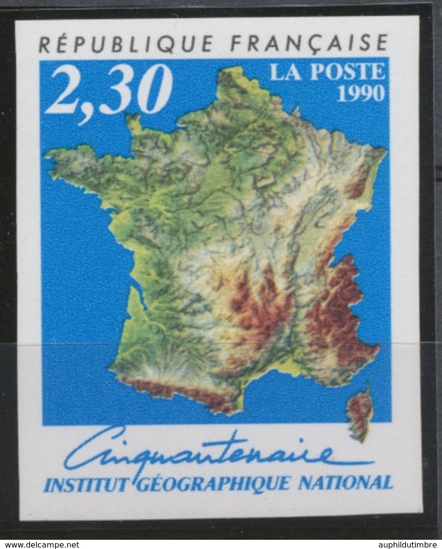 1990 France N°2662a 2f.30 Multicolore Non Dentelé Neuf Luxe** COTE 28€ D2224 - Sin Clasificación