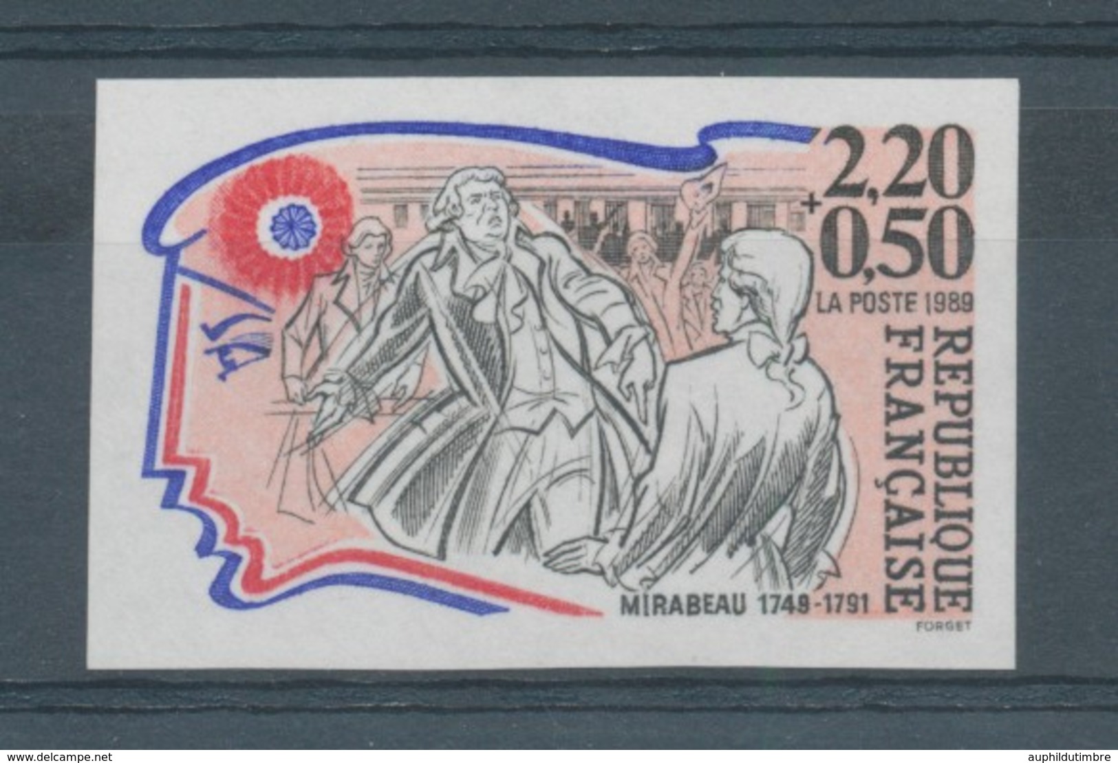 1989 France N°2565, Mirabeau Non Dentelé Neuf Luxe** D2939 - Non Classés