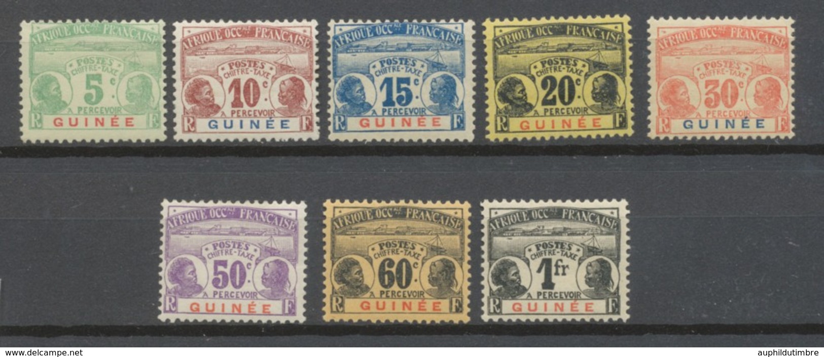 Colonies Françaises GUINEE Taxe N°8 à 15 Neuf * B/TTB. H2246 - Unused Stamps