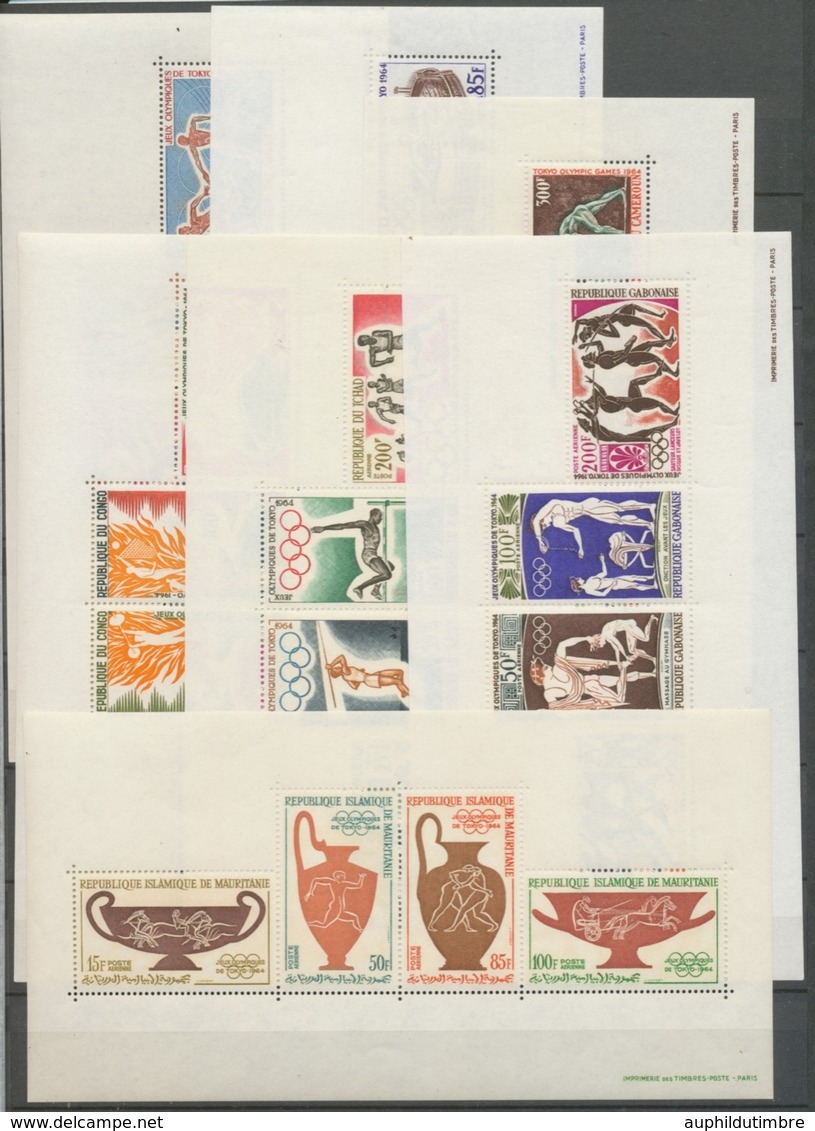 1964 Série JO De TOKYO + Blocs Feuillets. Neuf Luxe **, Sauf N°43 Et 61 H2505 - Sonstige - Europa