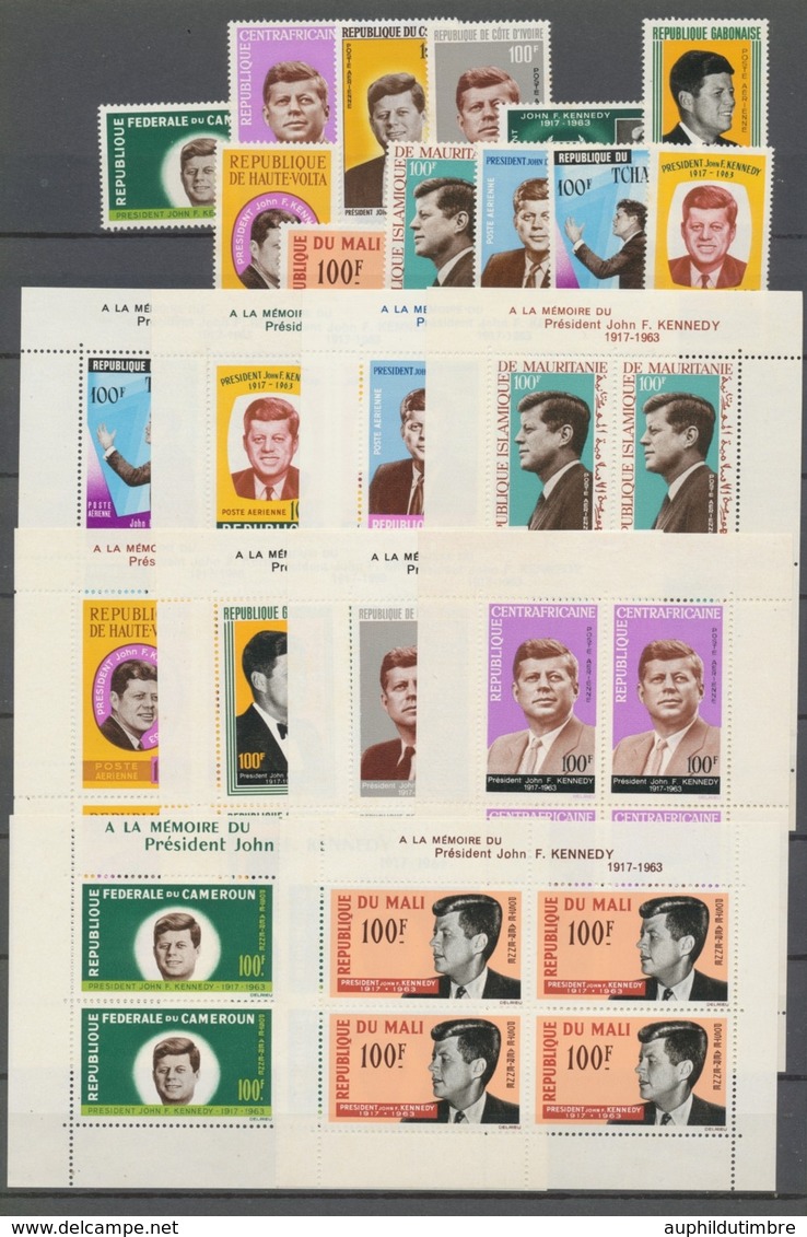 1964 Afrique Série Kennedy TP + Blocs Feuillets Neuf Luxe **. Superbe H2508 - Europe (Other)