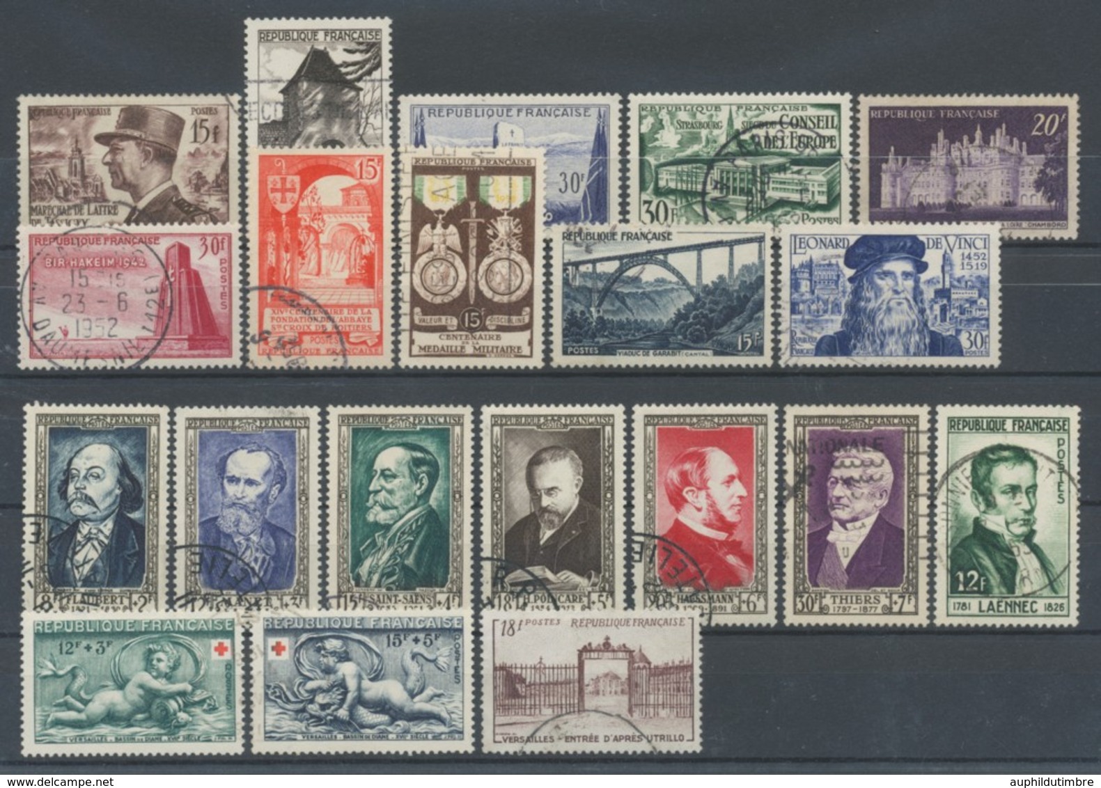 FRANCE Lot Du N°920 à 939 Oblitérés, B/TB COTE 100€ N1655 - Sammlungen