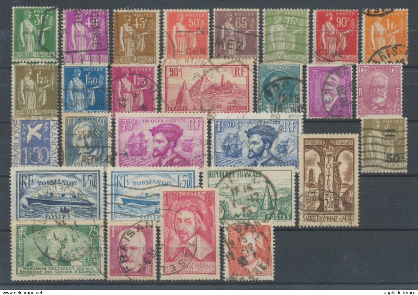 FRANCE Lot Entre Le N°280 Et 306 Oblitérés, B/TB COTE 85,50€ N1671 - Sammlungen