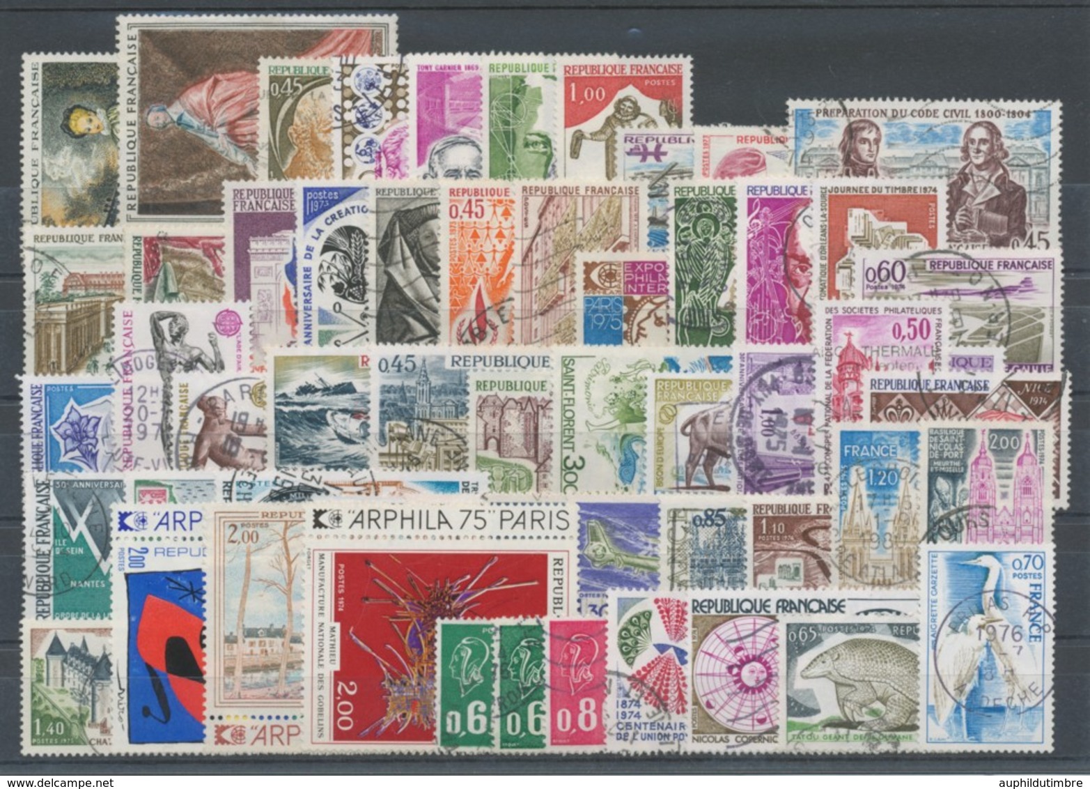 FRANCE Lot Entre Le N°1706 Et 1820 Oblitérés, B/TB COTE 62,80€ N1726 - Colecciones Completas