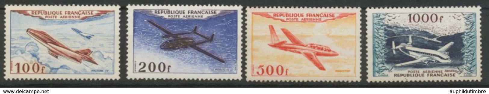 1954 Timbres Poste Aérienne N°30 à 33 Neuf Luxe **. Cote 400€. TB. N1892 - 1927-1959 Postfris